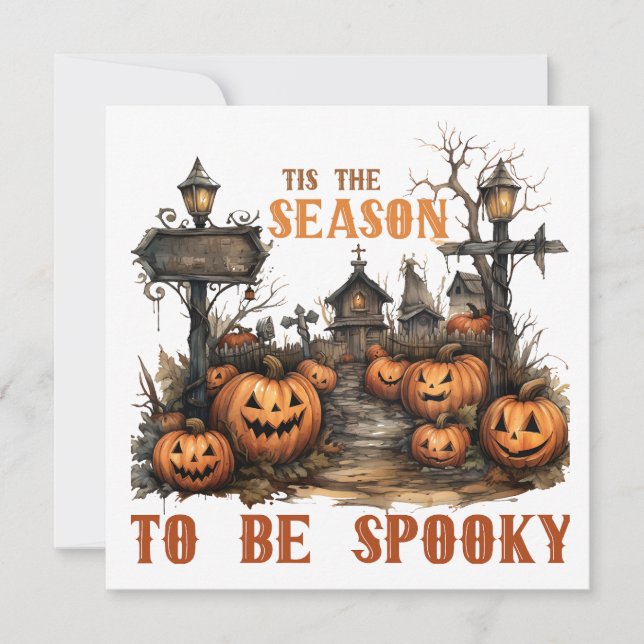 Spooky Halloween  Card (Front)