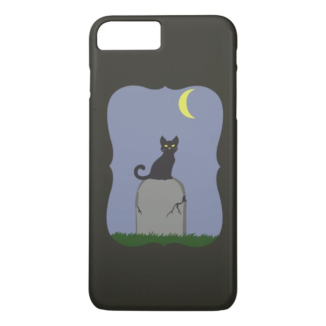Spooky Halloween Cat Case-Mate iPhone Case (Back)