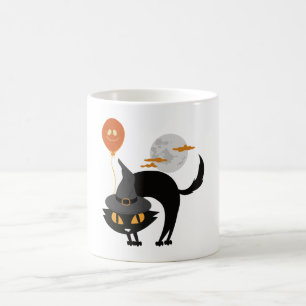 Spooky Halloween Cat Coffee Mug