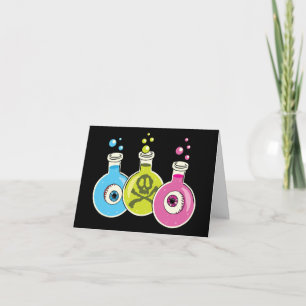 Spooky Halloween Chemistry Greeting Cards