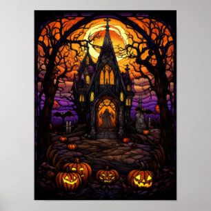 Spooky Halloween Church Poster