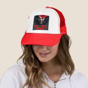 Spooky Halloween Clown Trick-or-Treat Trucker Hat