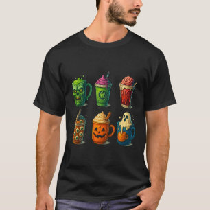 Spooky Halloween Coffee Drinks Cute Scary Mug T-Shirt