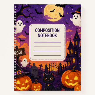 Spooky Halloween Composition Notebook