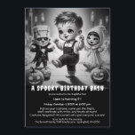 Spooky Halloween Costume Birthday Party Invitation<br><div class="desc">Get ready for a frightfully fun celebration with this Spooky Halloween Birthday Party Invitation for kids! Featuring a playful Halloween-themed rhyme and a bold “Costume Required” callout, it’s perfect for little monsters who love trick-or-treating, spooky fun, and dressing up. Ideal for October birthday parties filled with costumes, candy, and laughter....</div>