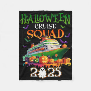 Spooky Halloween Cruise Squad 2025 Cruising Crew S Fleece Blanket