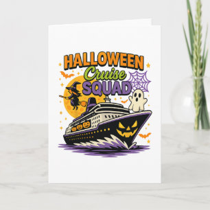 Spooky Halloween Cruise Squad Matching Cruising Va Card