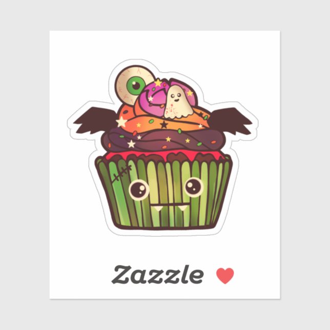 Spooky Halloween Cupcake   (Sheet)