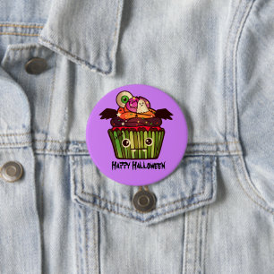 Spooky Halloween Cupcake 7.5 Cm Round Badge