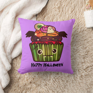 Spooky Halloween Cupcake Cushion