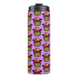 Spooky Halloween Cupcake Thermal Tumbler