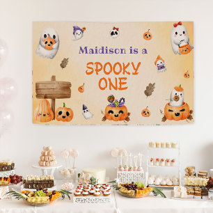 Spooky Halloween Cute Ghost  Banner