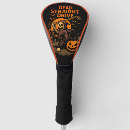 Spooky Halloween Dead Straight Drive Golf Head Cover