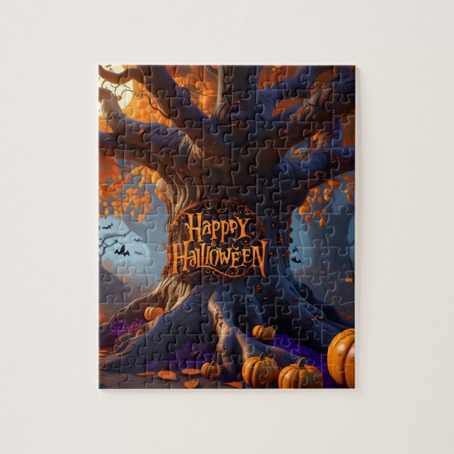 Spooky Halloween (Design 3) Jigsaw Puzzle (Vertical)