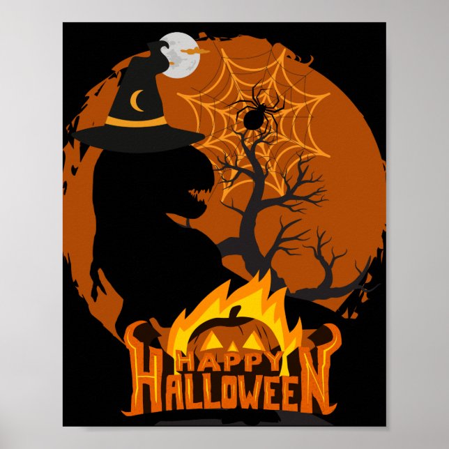 Spooky Halloween Design – Fun & Frightful Art for  Poster (Front)
