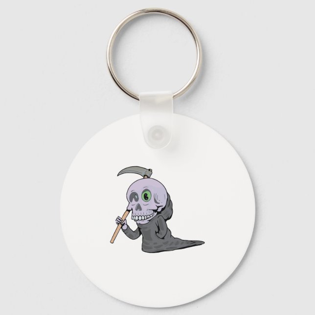 Spooky Halloween design Key Ring (Front)