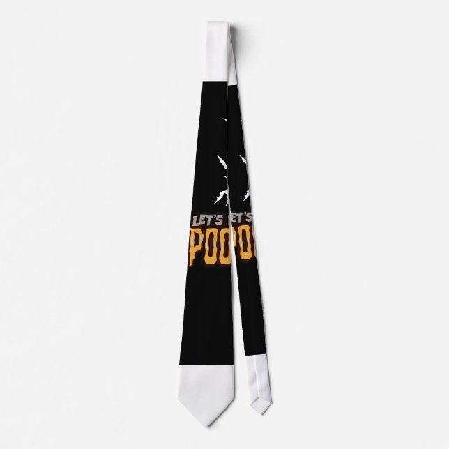 Spooky Halloween design Tie (Front)