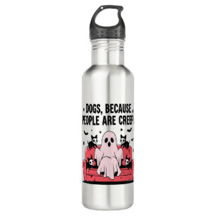 Spooky Halloween Dog Spooky Ghost Png 2 710 Ml Water Bottle