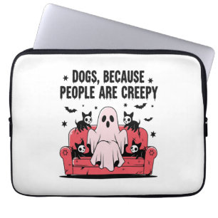 Spooky Halloween Dog Spooky Ghost Png 2 Laptop Sleeve
