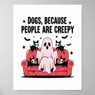 Spooky Halloween Dog Spooky Ghost Png 2 Poster