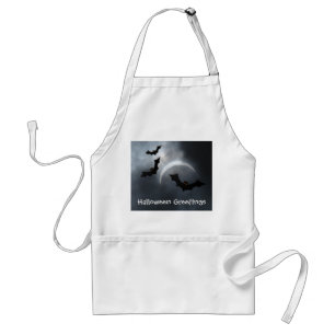 Spooky Halloween Eclipse Greetings Standard Apron