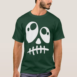 Spooky Halloween Face Scary Horror Night Fan frien T-Shirt