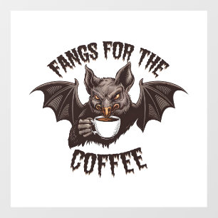 Spooky Halloween Fangs For the Coffee Caffeine