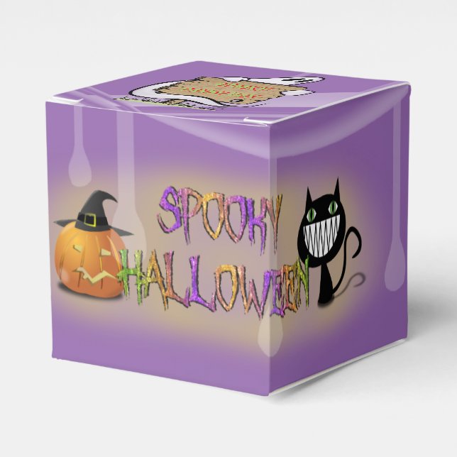 spooky Halloween Favour Box (Front Side)
