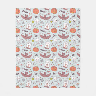 Spooky Halloween Fleece Blanket