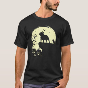 Spooky Halloween French Bulldog Dog  Frenchie Full T-Shirt