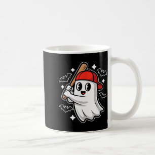 Spooky Halloween Ghost And Bats Baseball Costume G Coffee Mug