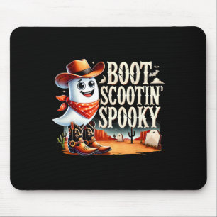 Spooky Halloween Ghost Cowboy Ghost Western  Mouse Pad