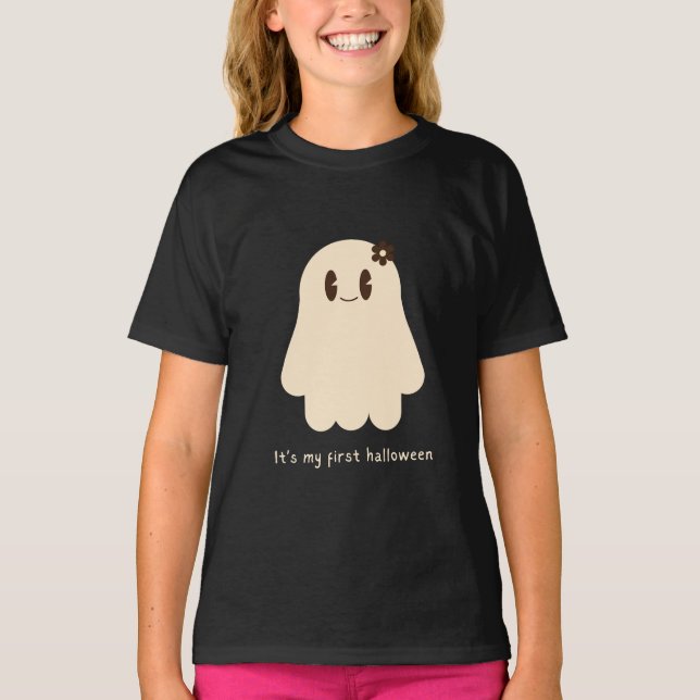 Spooky Halloween Ghost Cute Halloween Shirt  (Front)
