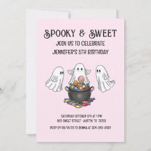 Spooky Halloween Ghost Invitation