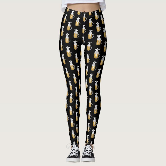 Spooky Halloween Ghost  Leggings (Front)