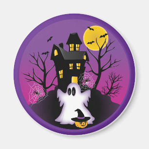 Spooky Halloween Ghost Magnet