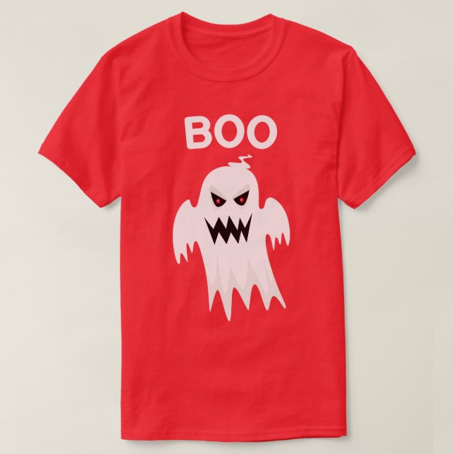 Spooky Halloween Ghost T-Shirt (Design Front)