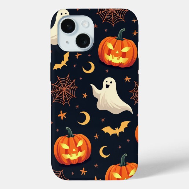 Spooky Halloween Glow in the Dark iPhone Case (Back)