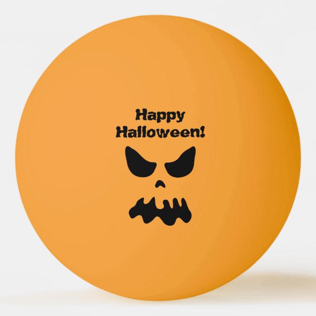 Spooky Halloween glow in the dark table tennis Ping Pong Ball (Front)