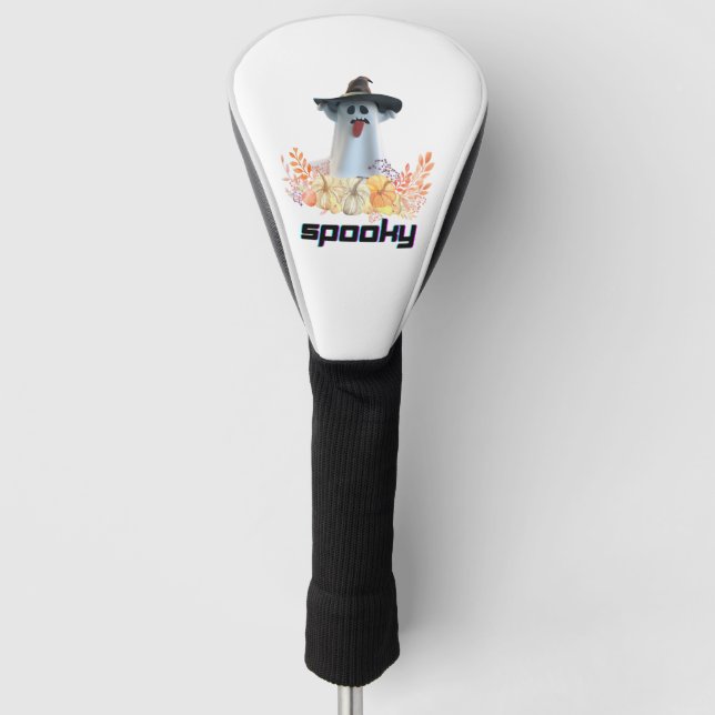 Spooky Halloween Golf Head Cover (Front)