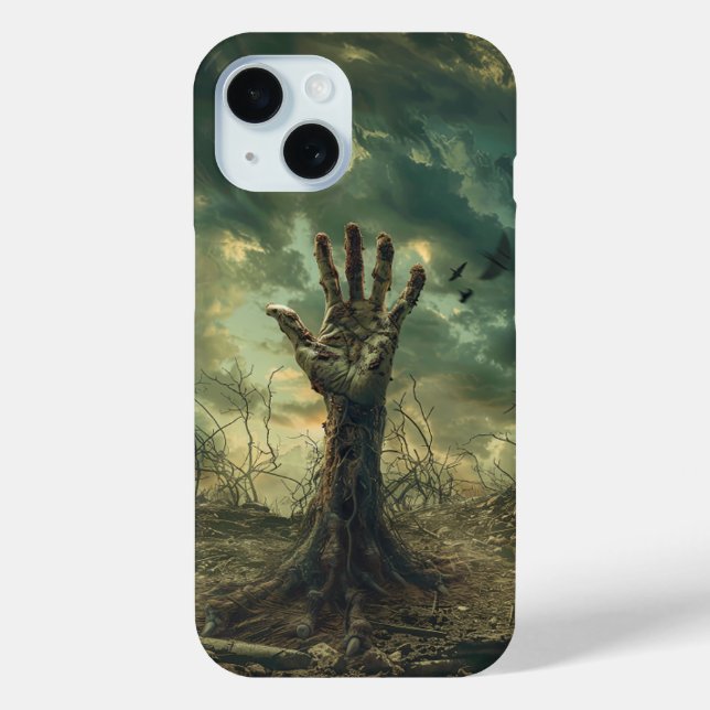 Spooky Halloween Graveyard Zombie Apocalyse Case-Mate iPhone Case (Back)
