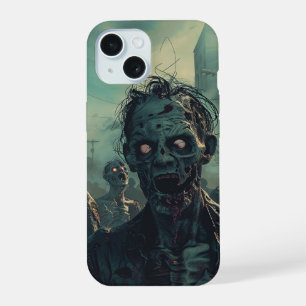 Spooky Halloween Graveyard Zombie Apocalyse iPhone 15 Case