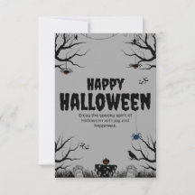 Spooky Halloween Greeting Card | Cute & Fun Hallow