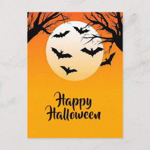 Spooky Halloween Greeting Postcard