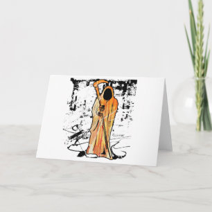 Spooky Halloween Grim Reaper of Death Card