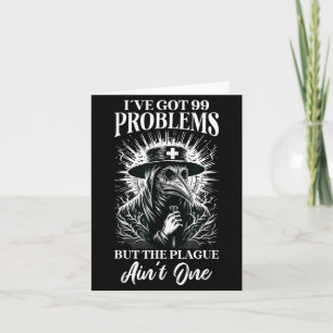 Spooky Halloween Horror Plague Doctor Pandemic Card