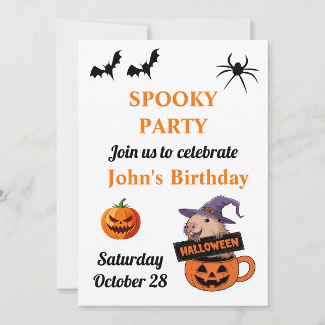 Spooky Halloween Invitation (Front)