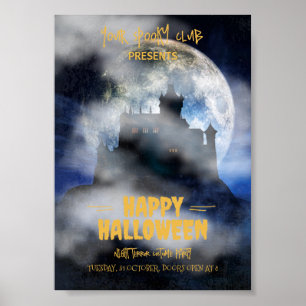 Spooky Halloween Invitation, Boo Halloween Party Poster