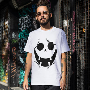 Spooky Halloween jack-o-lantern pumpkin face T-Shirt