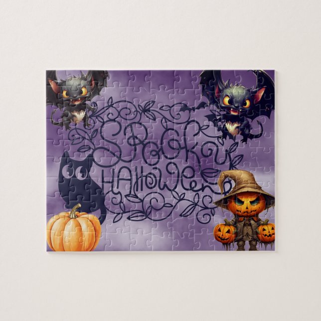 Spooky Halloween Jigsaw Puzzle (Horizontal)